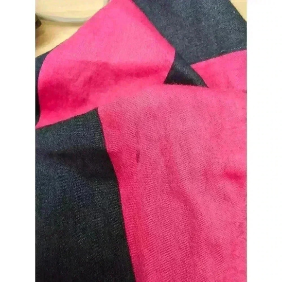 Lands' End Girls Size 7 Pink and Navy Striped Dress - Picture 4 of 5